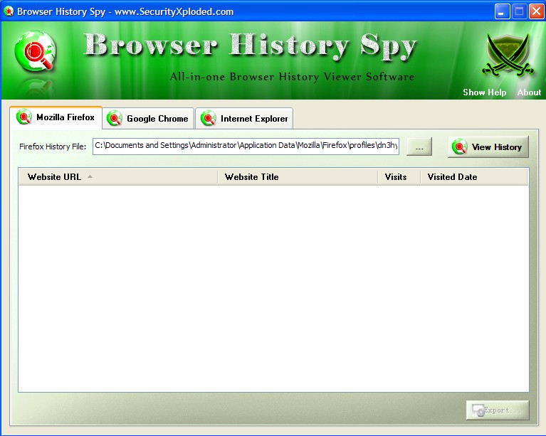 浏览器历史记录查看工具 BrowserHistorySpy取证神器