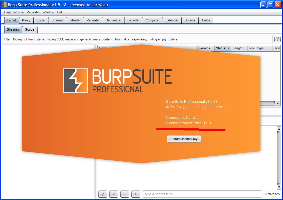 最新burpsuite_pro_v1.5.18 破解版