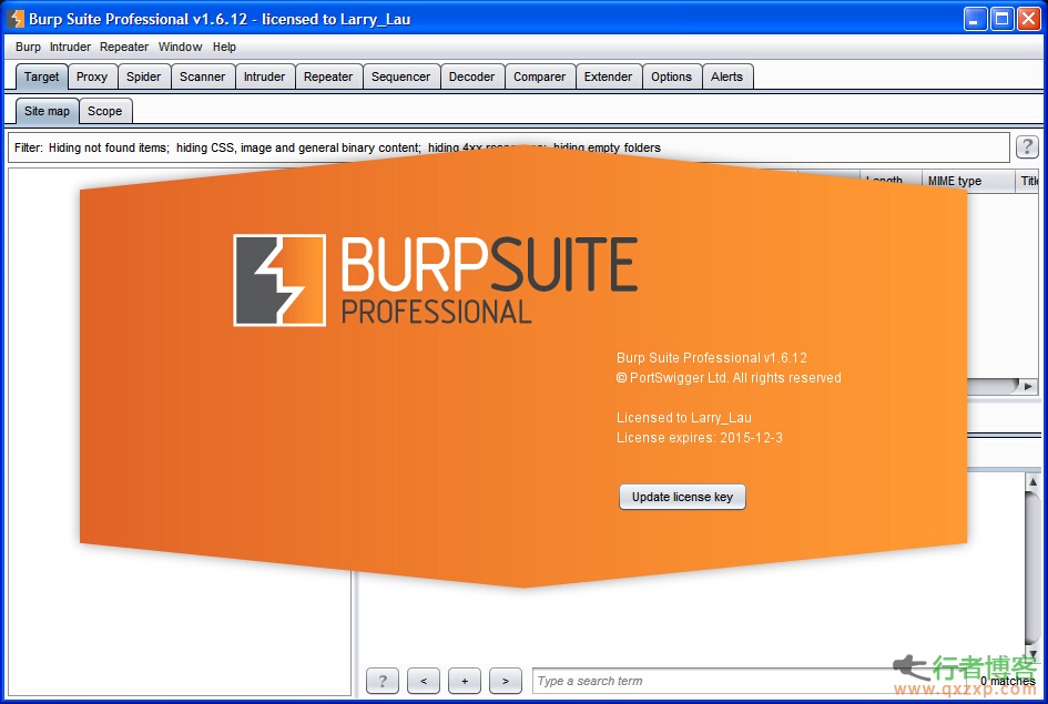 渗透测试神器Burp Suite v1.6.12最新破解版